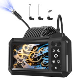 Endoscope Camera with Light, 1080P HD Borescope with 4.3" IPS Screen