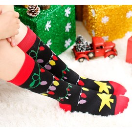 IRISGOD Funny Christmas Socks for Men & Women - Novelty Xmas Gifts - Cool Stocking Stuffers