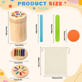 BARAKYEG Montessori Toy from 1 Year, 3-in-1 Montessori Toy from 1 2 3 Years