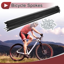 TUCKBOLD 36 Set 14G Bicycle Spokes 273mm Bike Wheel Spokes Carbon Steel Black