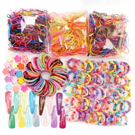The Sami Group 780-piece Girls Mixed Hair Accessories Pin and Hair Tie Gift Set