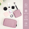 MAGEFY 2 Pcs Small Makeup Bag for Handbag, Corduroy Make