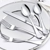 LIANYU Silverware 18/10 Stainless Steel, 18/10 Flatware Cutlery Set Service