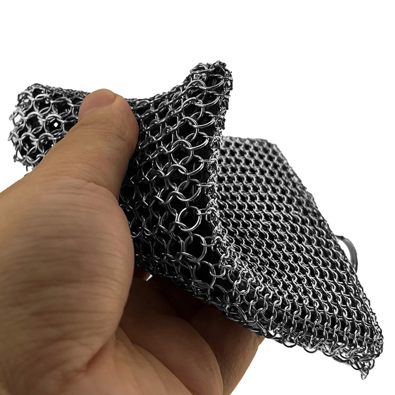 ERGONOW Cast Iron Chainmail Scrubber - Fine Ring - 316