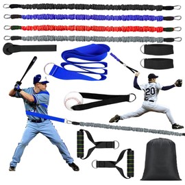 Davllin Core & Hip Belt Resistance Band for Baseball & Softball Training | Baseball Batting & Hitting Trainer | Complete Resistance Training Aid for Arm Strength & Swing Flexibility