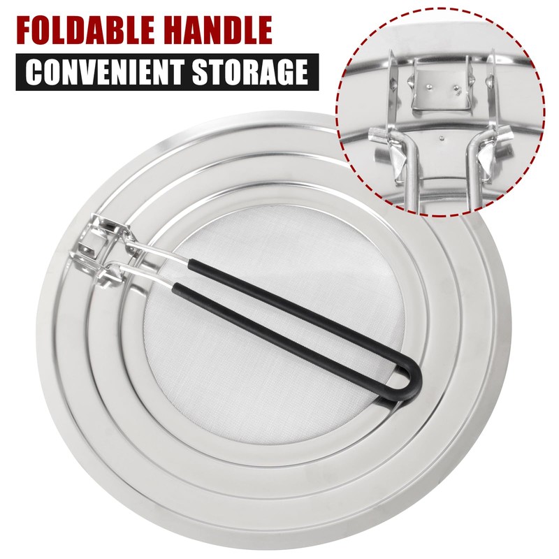 Stainless Steel Splatter Screen for Frying Pan - Grease Splatter