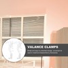 Kichvoe 20Pcs Blinds and Valance Clips Wear-Resistant Blind Clips Plastic