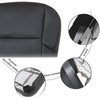 NLQR Front Driver Side Bottom Replacement Seat Cover Black Perforated