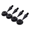 Precisiongeek Speaker Spikes and Pads Set, Aluminium, Black, Spikes M6,