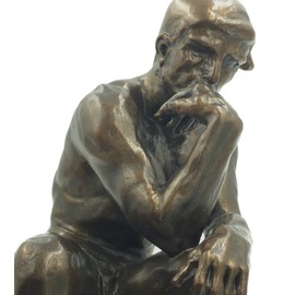 The Thinker Statue of Deep Contemplation by Rodin Large 10H Museum Replica