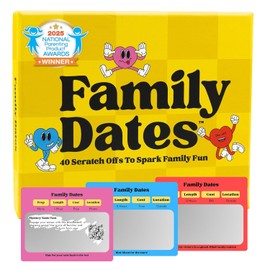 Happy Duo Family Dates 40 Scratch Off Cards – Summer Activities for Kids & Tween – Family Games for All Ages from Kids