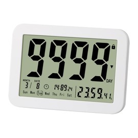 FCXJTU Digitale Countdown-Tage-Timer-Uhr – 9999 Tage Countdown-Tage Timer mit Ständer, starke magnetische Rückseite für Ruhestand, Hochzeit, Urlaub, Geburtstag, neues Baby, Klassenzimmer, Labor