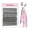 Eyelash Extension Kit, DIY 132 Piece Set with Individual Eyelash