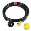 AUTATUE Propane Hose，8ft Propane Tank Adapter,Converts 1 lb to 20