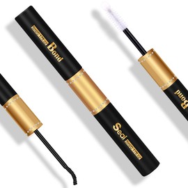 Lash Bond and Seal Black lash Glue for DIY Cluster Eyelash Extensions, Strong Hold, Smuge-proof, Long Lasting Cluster Lashes Adhesive by Kiromiro