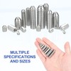 PATIKIL M4x12mm Ball Point Set Screws, 10 Pcs 304 Stainless