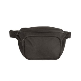 Black Canvas Waist Bag