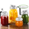Vikarland Mason Jar-Tapa de Acero Inoxidable con Pico Vertedor para