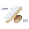 Maximex Wellness Massage Brush 2-in-1 - Waterproof Bath Brush, Wood,