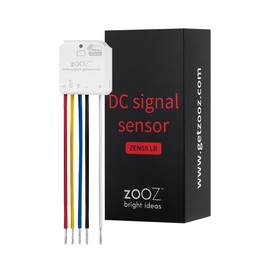 Zooz 800 Series Z-Wave Long Range DC Signal Sensor ZEN55 | for Use with Analog Smoke & CO Detectors Only | Z-Wave Hub Required (Sold Separately)