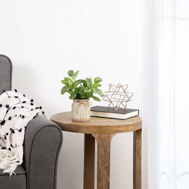 Northlight Reticulated Artificial Spring Foliage in Ceramic Pot - 8"