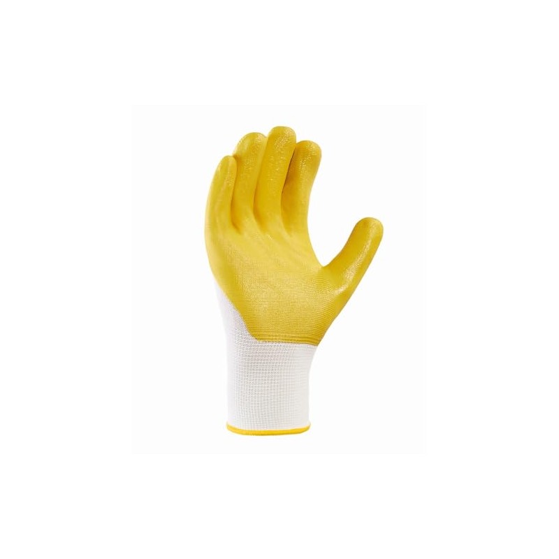 texxor Pack of 12 Polyester Knitted Gloves 2358, Nitrile Coated,