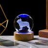 3D Bulldog Gifts for Women Crystals Ball 60mm - Bulldog