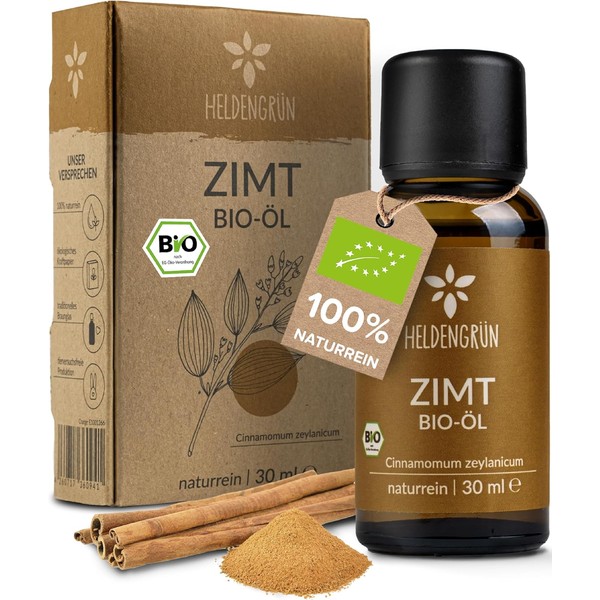 Heldengrün® Organic Cinnamon Oil | 100% Natural & Certified for