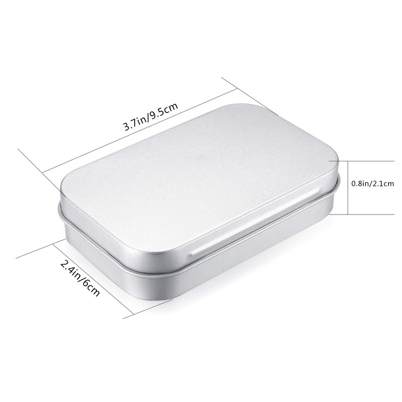 Set of 8 Tin Cans Tin Can Case Mini Box