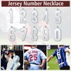 FindChic Jersey Number 2 Necklaces for Men Stainless Steel Sports