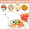 4 PCS Caviar Spoon Professional Spherification Spoon Slotted Spoon Stainless