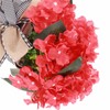 Red Geranium Barrel Wreath Front Door Red Geranium Basket Wreath