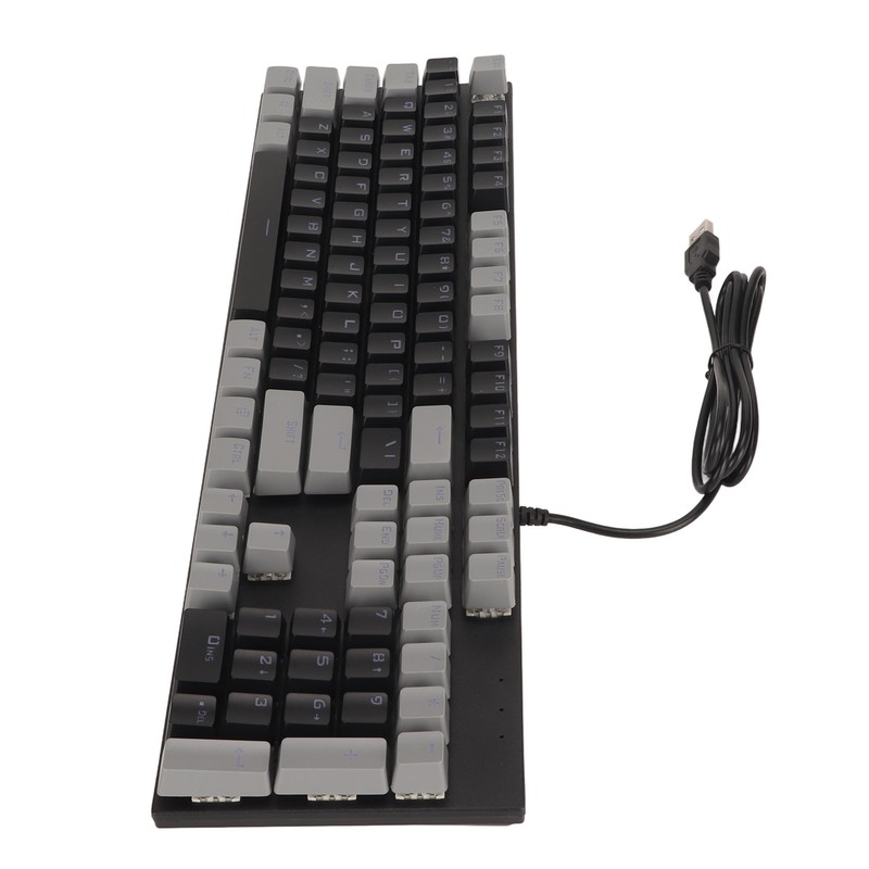 104 Key Mechanical Gaming Keyboard 28 Backlight Modes Blue Switch