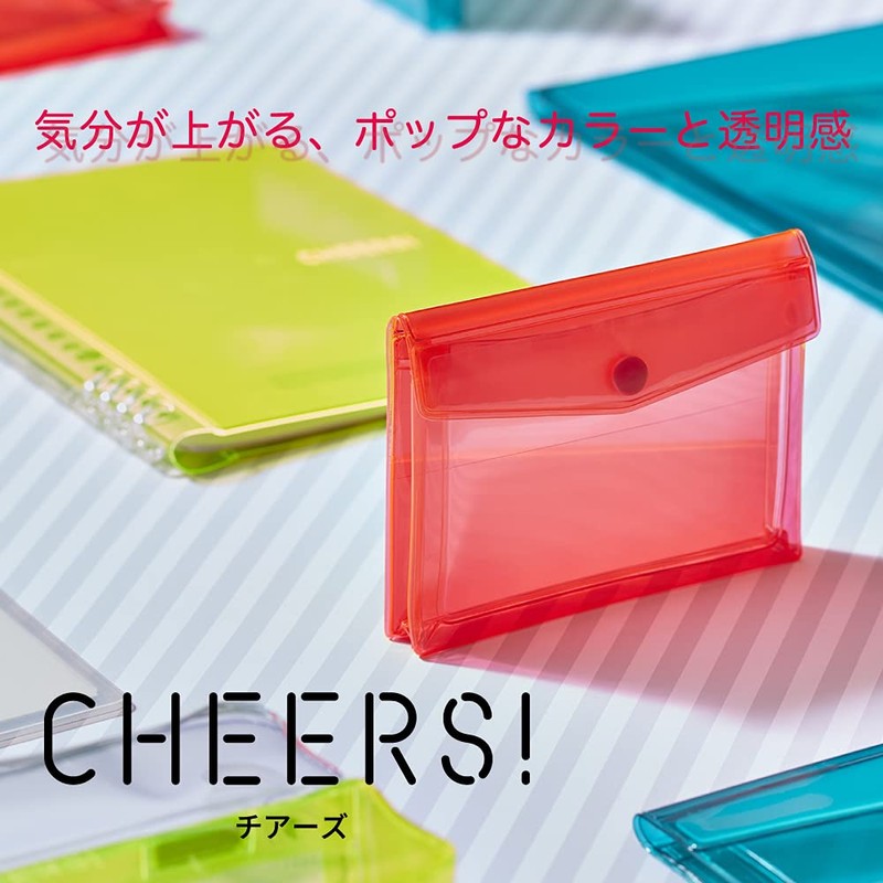 King Jim Cheers B5 Ring Notebook, 26 Holes, Gray, CH9855T