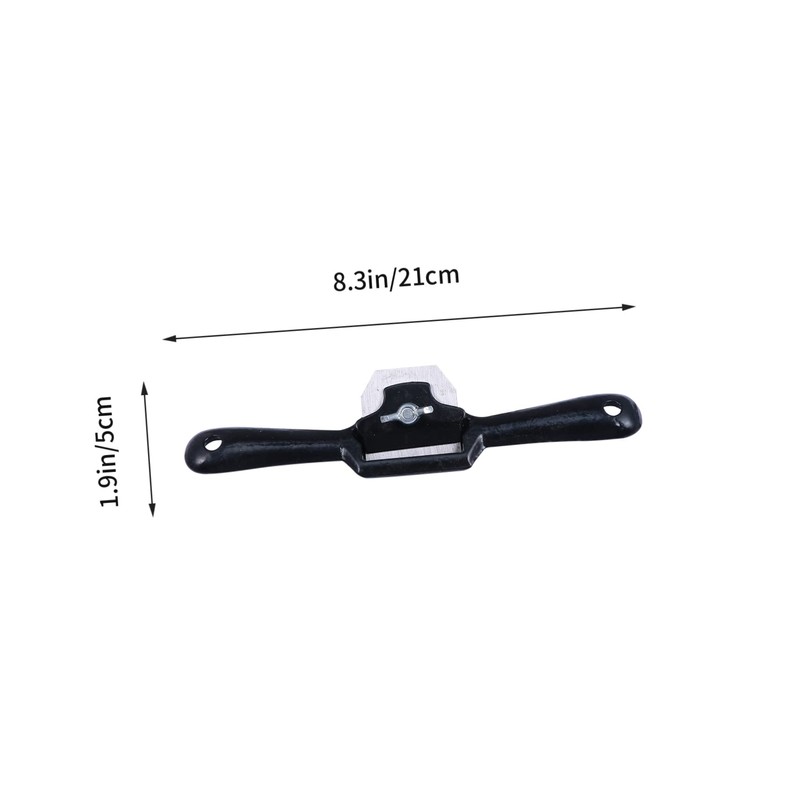 TEHAUX 2 Pieces Adjustable Spokeshave with Flat Base Metal Trimming
