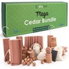 ecoKiwi Cedar Blocks for Clothes Storage Mega Bundle Box -