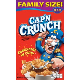 Cap'n Crunch Cereal, Original, 22.1oz Box