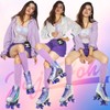 JajaHoho Roller Skates for Women, Holographic High Top Classic Rollerskates