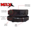 MRX Weight Lifting Belt Genuine Leather - 4 Inches Wide