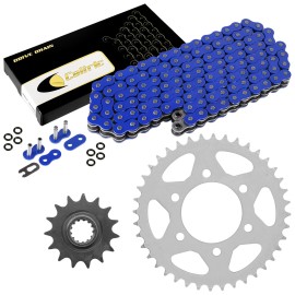 Caltric Blue O-Ring Drive Chain & Sprockets Kit for Kawasaki ZX600 Ninja ZX6R 1998-2002