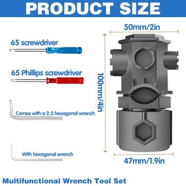 HINGTAI Faucet All-in-One Wrench Tool Set, Multifunctional Faucet Wrench, Faucet Wrench Tool, Faucet Wrench, Faucet Tool