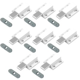 8PCS Magnetic Push Latches, Push Open Door Catches, Magnetic Touch Latches Kitchen Door Push Release Latch for Cabinet, Drawer, Cupboard, Wardrobe, Chipboard, Sideboard, Cooking Utensils