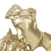Couples Kiss Sculpture Exquisite Decorative Resin Kissing Lover Figurine Home