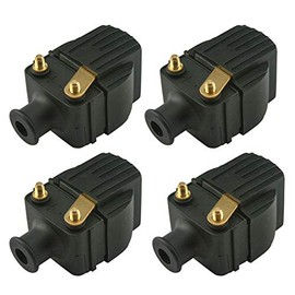 4 pack of Venom Premium Merc Ignition Coil SportJet 175/210 & 3-225 HP Outboard (For Mercury/Replaces 339-832757A4 NOT coils with thru-bolt mounted Mounting bolt goes through coil body)