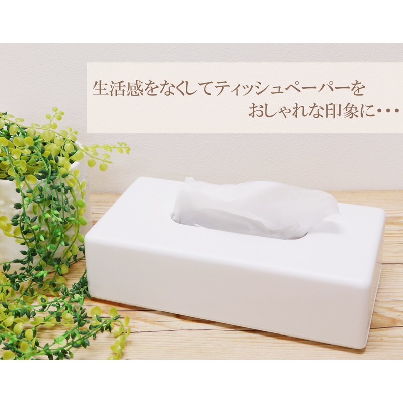 Ikeda Tissue case 51130 Slim Tissue Box, White