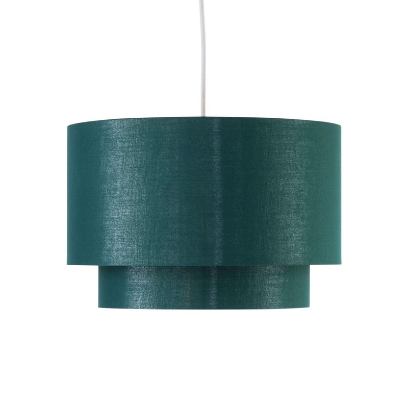 firstchoicelighting Dark Green Ceiling Light Shade, Easy Fit Pendant Shade,