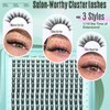 Soft-Chip Lash Clusters 10-20mm Wispy Eyelash Clusters 150pcs D Curly