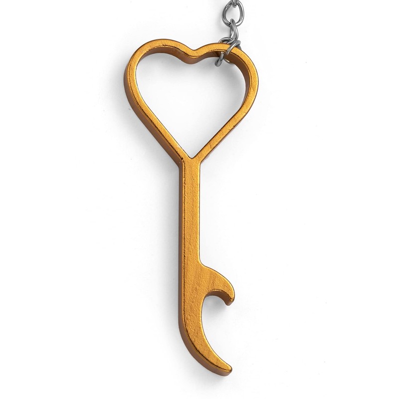 Komonee Heart Keyring Bottle Opener Novelty Metal Love Key Chain