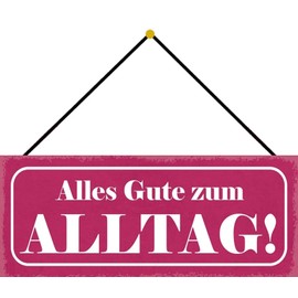 Schatzmix Tin-Plate Sign, Sheet metal, Multicoloured, 27x10 cm