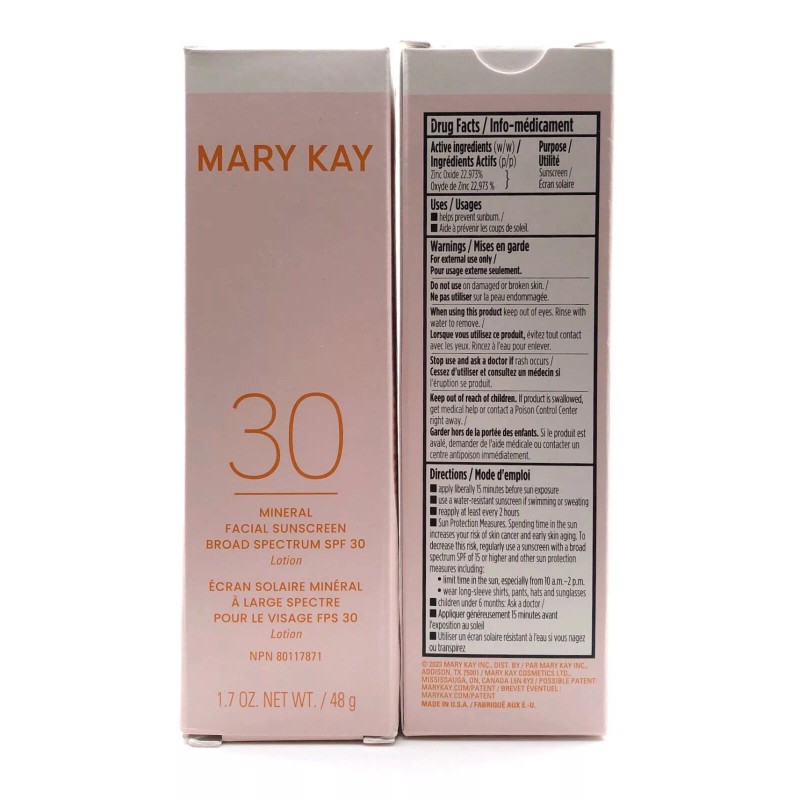MARY KAY MINERAL FACIAL SUNSCREEN BROAD SPECTRUM SPF 30/MOISTURIZER